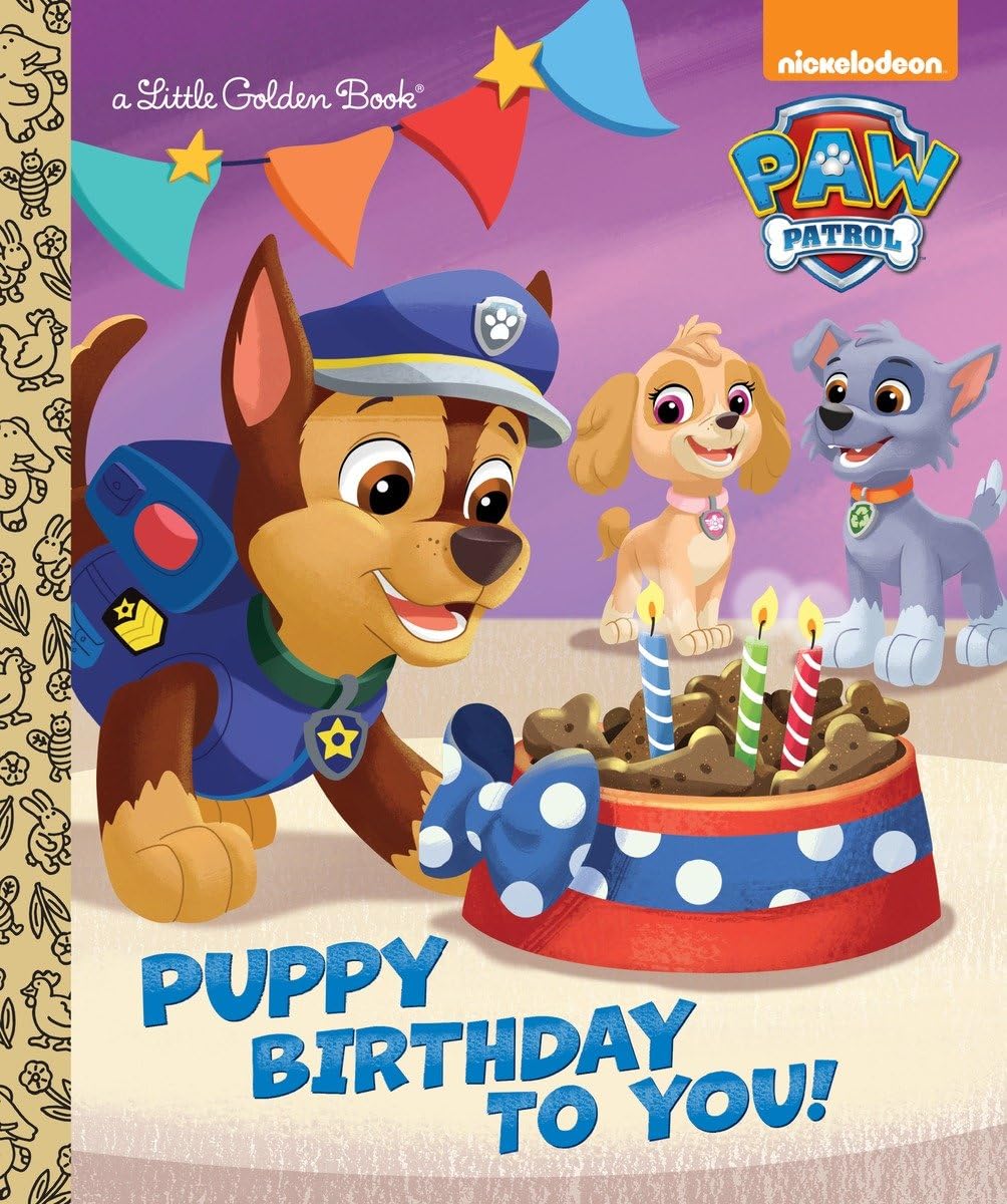 A Little Golden Book - "Puppy Birthday To You!"-rebooked, children's book, teenager's book, second hand book, english book, 小童書,青少年書,二手書,英文書