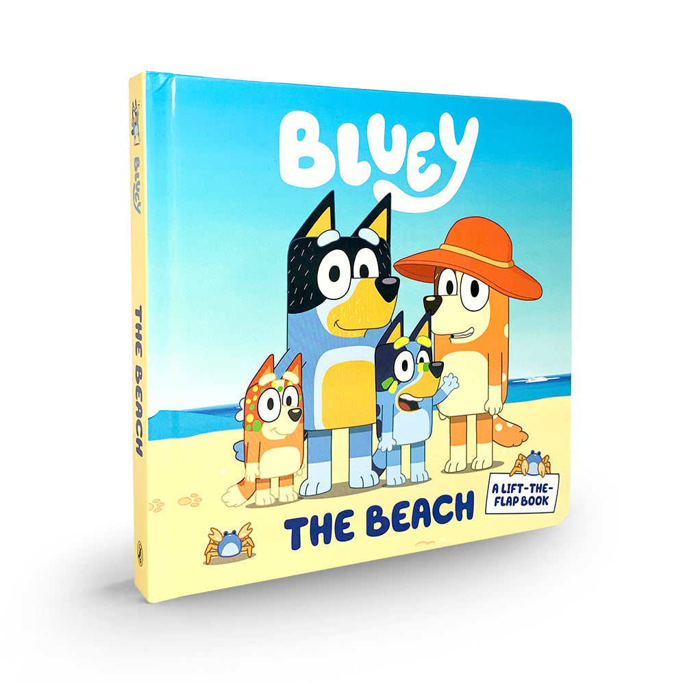 Bluey - "The Beach A Lift-The-Flap Book"-rebooked, children's book, teenager's book, second hand book, english book, 小童書,青少年書,二手書,英文書
