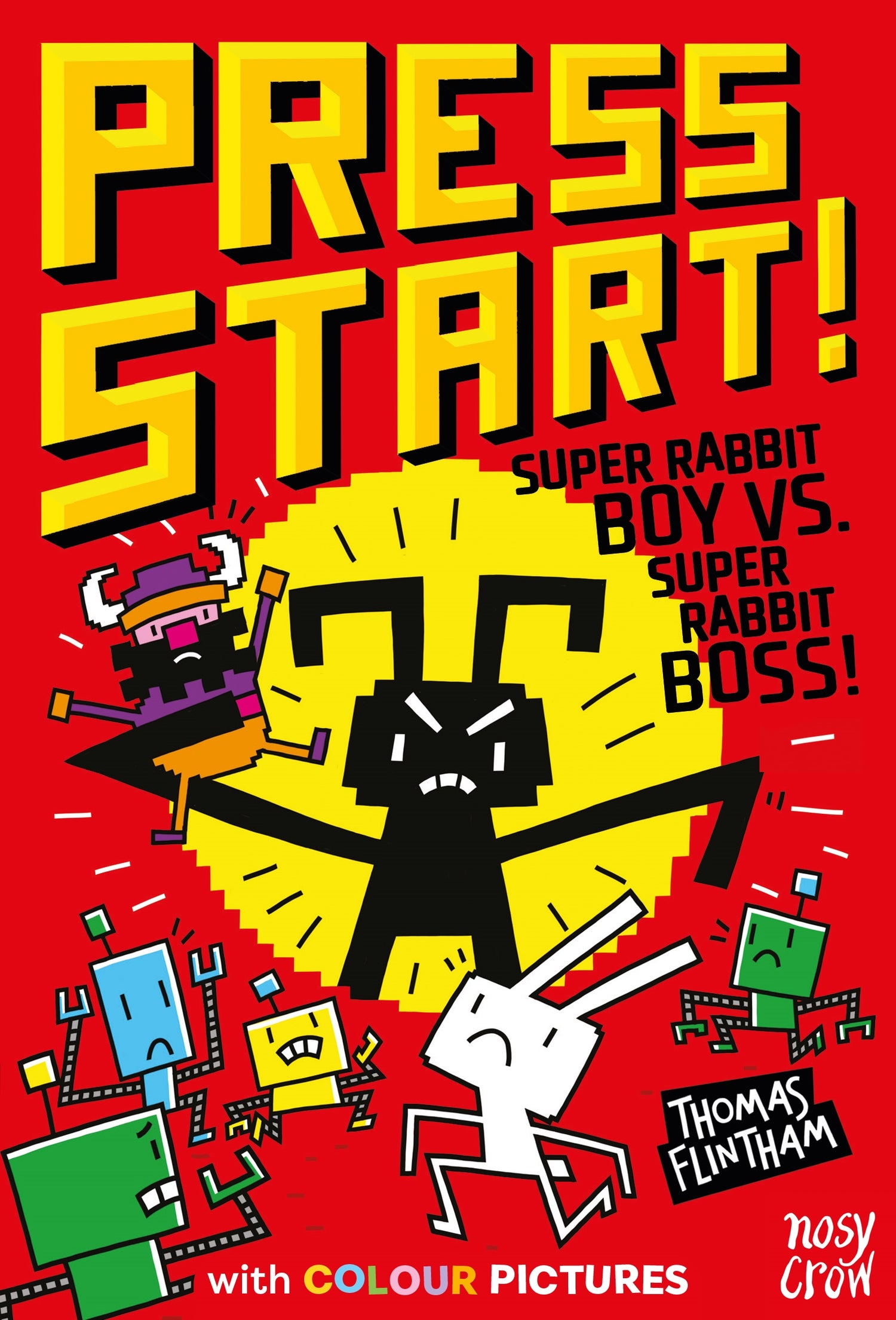 Press Start! - "Super Rabbit Boy VS. Super Rabbit Boss!"-rebooked, children's book, teenager's book, second hand book, english book, 小童書,青少年書,二手書,英文書