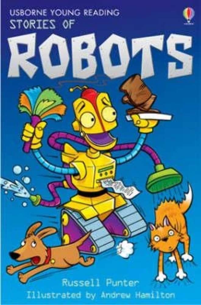 Usborne Young Reading - "Stories of Robots-rebooked, children's book, teenager's book, second hand book, english book, 小童書,青少年書,二手書,英文書
