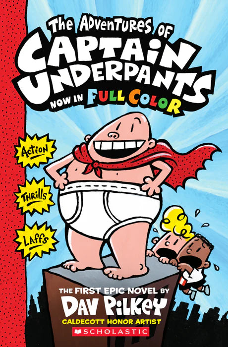 The Adventures of Captain Underpants Now In Full Color-rebooked, children's book, teenager's book, second hand book, english book, 小童書,青少年書,二手書,英文書