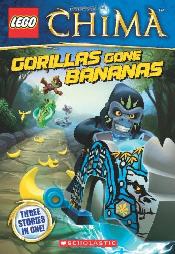 Lego Chima - "Gorillas Gone Bananas" (Three Stories in One)-rebooked, children's book, teenager's book, second hand book, english book, 小童書,青少年書,二手書,英文書