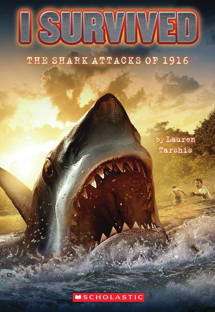 I Survived - "The Shark Attacks Of 1916"-rebooked, children's book, teenager's book, second hand book, english book, 小童書,青少年書,二手書,英文書