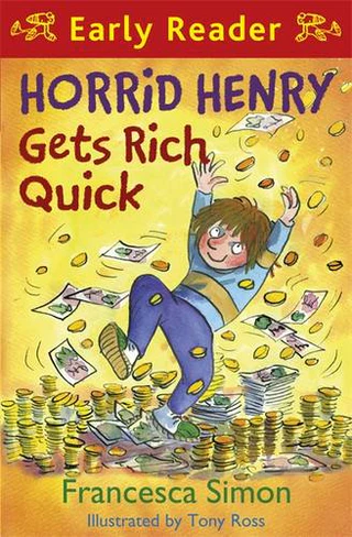Early Reader - "Horrid Henry Gets Rich Quick"-rebooked, children's book, teenager's book, second hand book, english book, 小童書,青少年書,二手書,英文書
