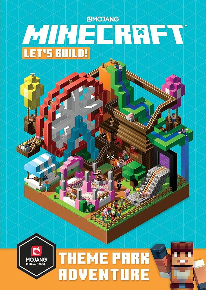 Minecraft Let's Build! - "Theme Park Adventure"-rebooked, children's book, teenager's book, second hand book, english book, 小童書,青少年書,二手書,英文書