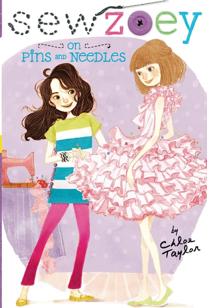 Sew Zoey - "Pins and Needles"-rebooked, children's book, teenager's book, second hand book, english book, 小童書,青少年書,二手書,英文書