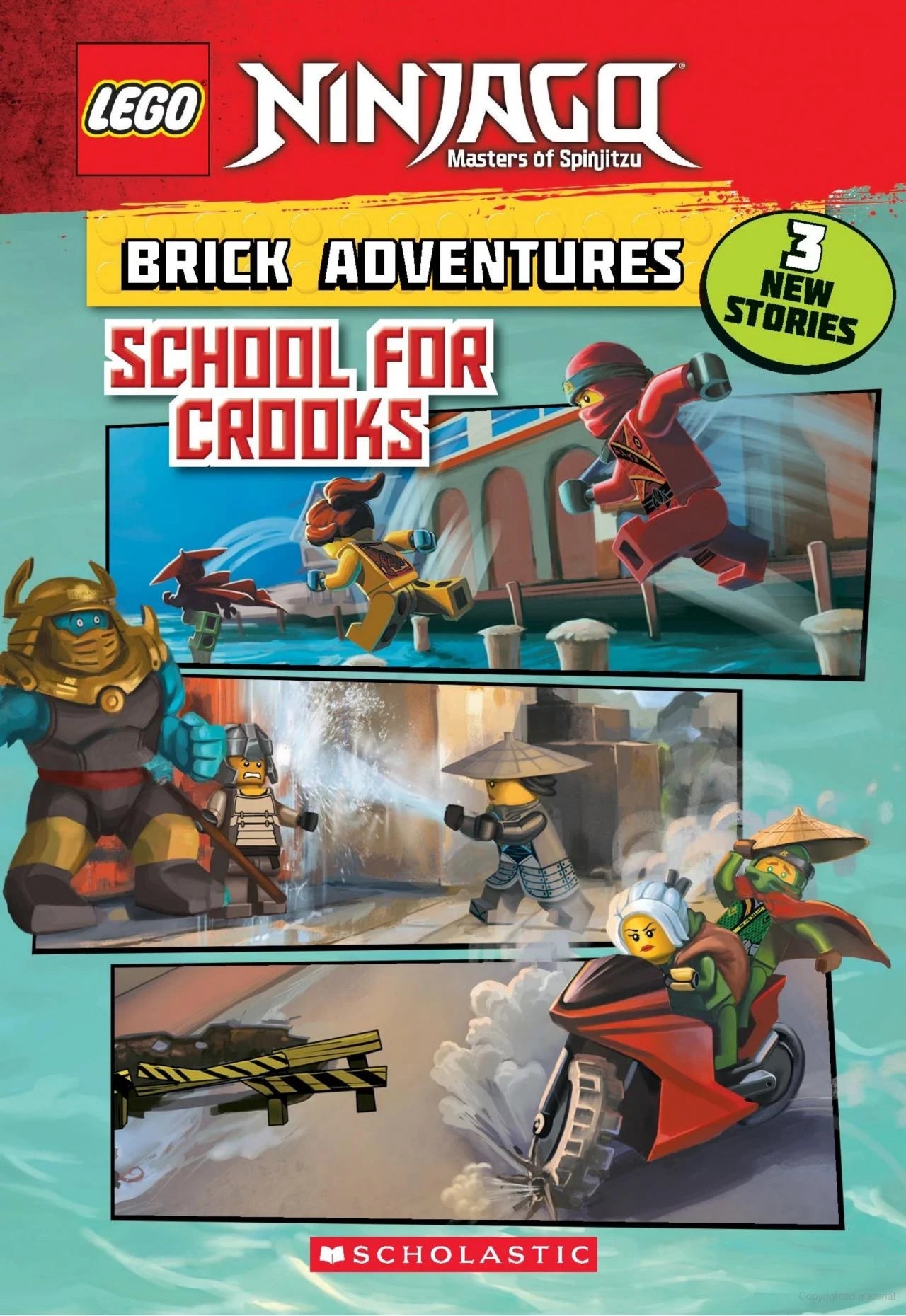 Lego: Ninjago - "School for Crooks"-rebooked, children's book, teenager's book, second hand book, english book, 小童書,青少年書,二手書,英文書