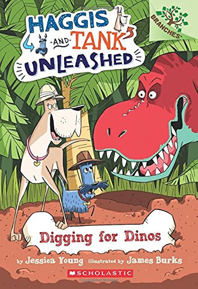 Haggis and Tank Unleashed - "Digging for Dinos"-rebooked, children's book, teenager's book, second hand book, english book, 小童書,青少年書,二手書,英文書