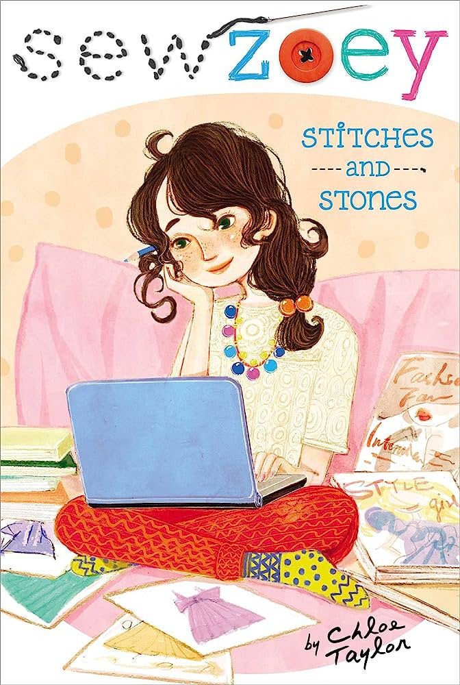 Sew Zoey - "Stitches and Stones"-rebooked, children's book, teenager's book, second hand book, english book, 小童書,青少年書,二手書,英文書