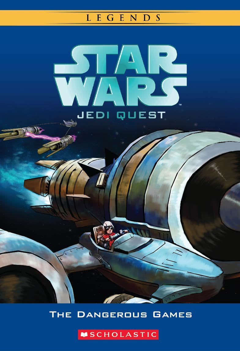 Star Wars - Jedi Quest "The Dangerous Games"-rebooked, children's book, teenager's book, second hand book, english book, 小童書,青少年書,二手書,英文書