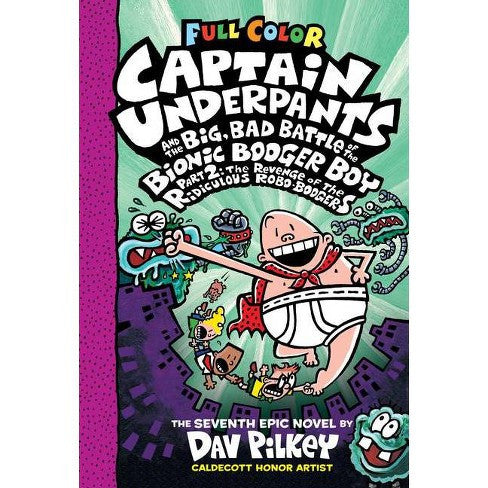 Captain Underpants and the Big, Bad Battle of the Bionic Booger Boy-rebooked, children's book, teenager's book, second hand book, english book, 小童書,青少年書,二手書,英文書