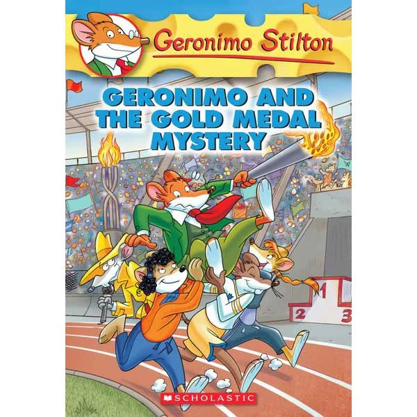 Geronimo Stilton "Geronimo and the Gold Medal Mystery"-rebooked, children's book, teenager's book, second hand book, english book, 小童書,青少年書,二手書,英文書
