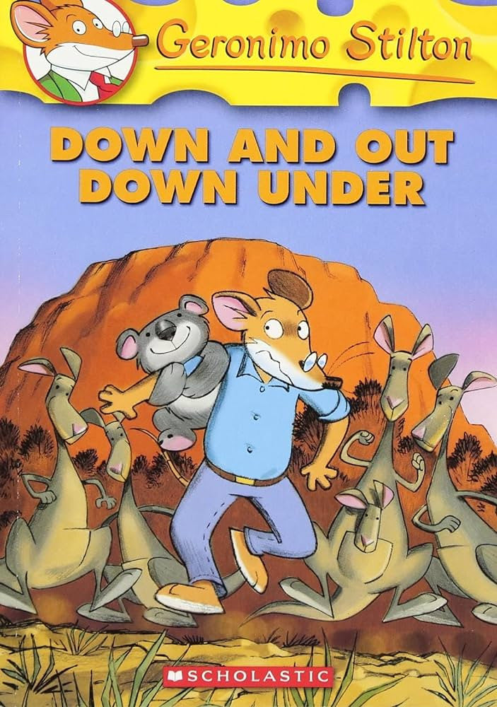 Geronimo Stilton - "Down and Out Down Under"-rebooked, children's book, teenager's book, second hand book, english book, 小童書,青少年書,二手書,英文書