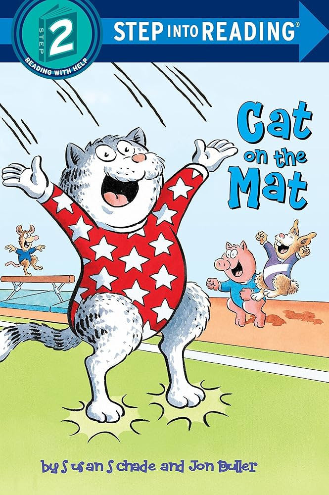 Step into Reading (Step 2) - "Cat on the Mat"-rebooked, children's book, teenager's book, second hand book, english book, 小童書,青少年書,二手書,英文書