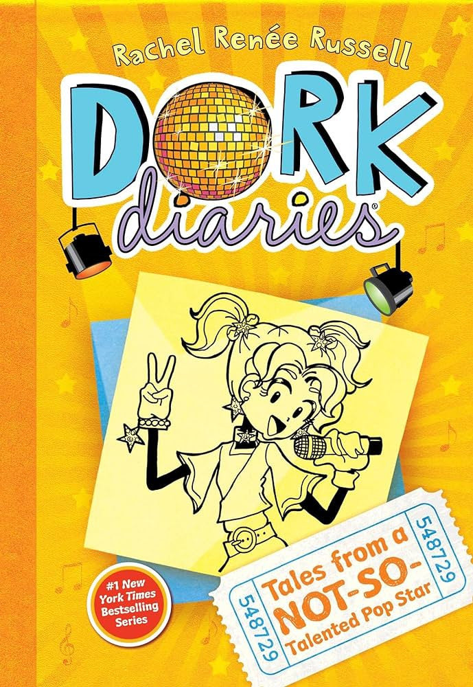 Dork Diaries - "Tales from a Not-So-Talented Pop Star"-rebooked, children's book, teenager's book, second hand book, english book, 小童書,青少年書,二手書,英文書