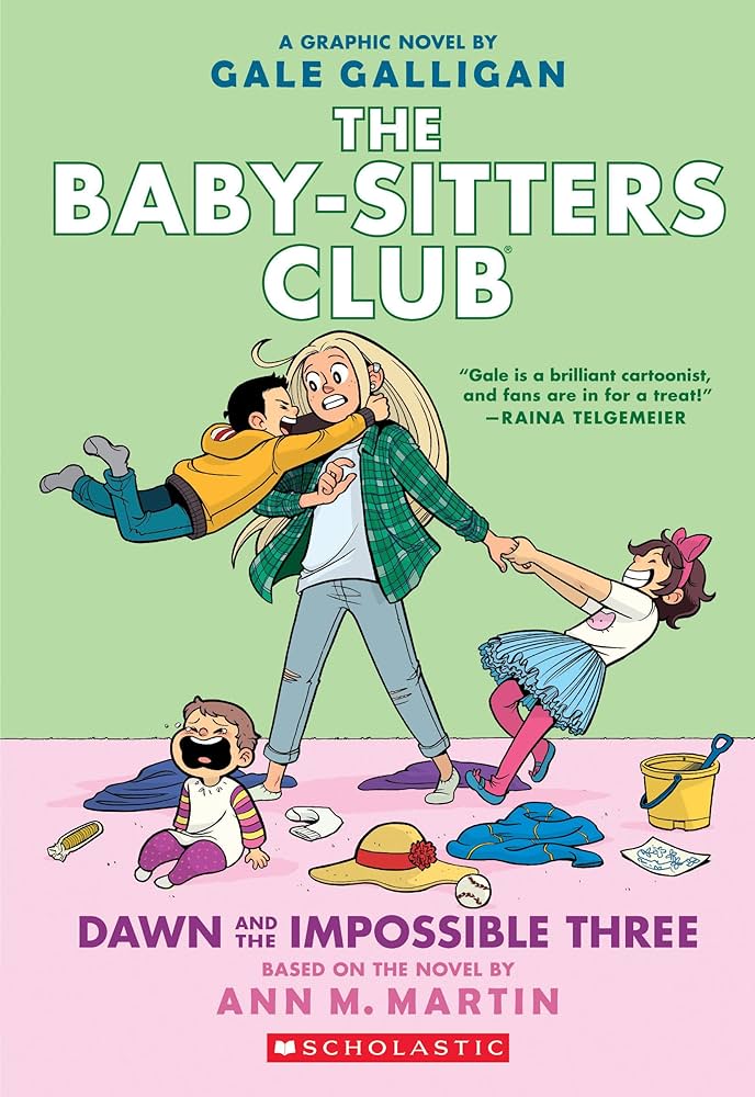 The Baby-Sitters Club - "Dawn and the Impossible Three"-rebooked, children's book, teenager's book, second hand book, english book, 小童書,青少年書,二手書,英文書