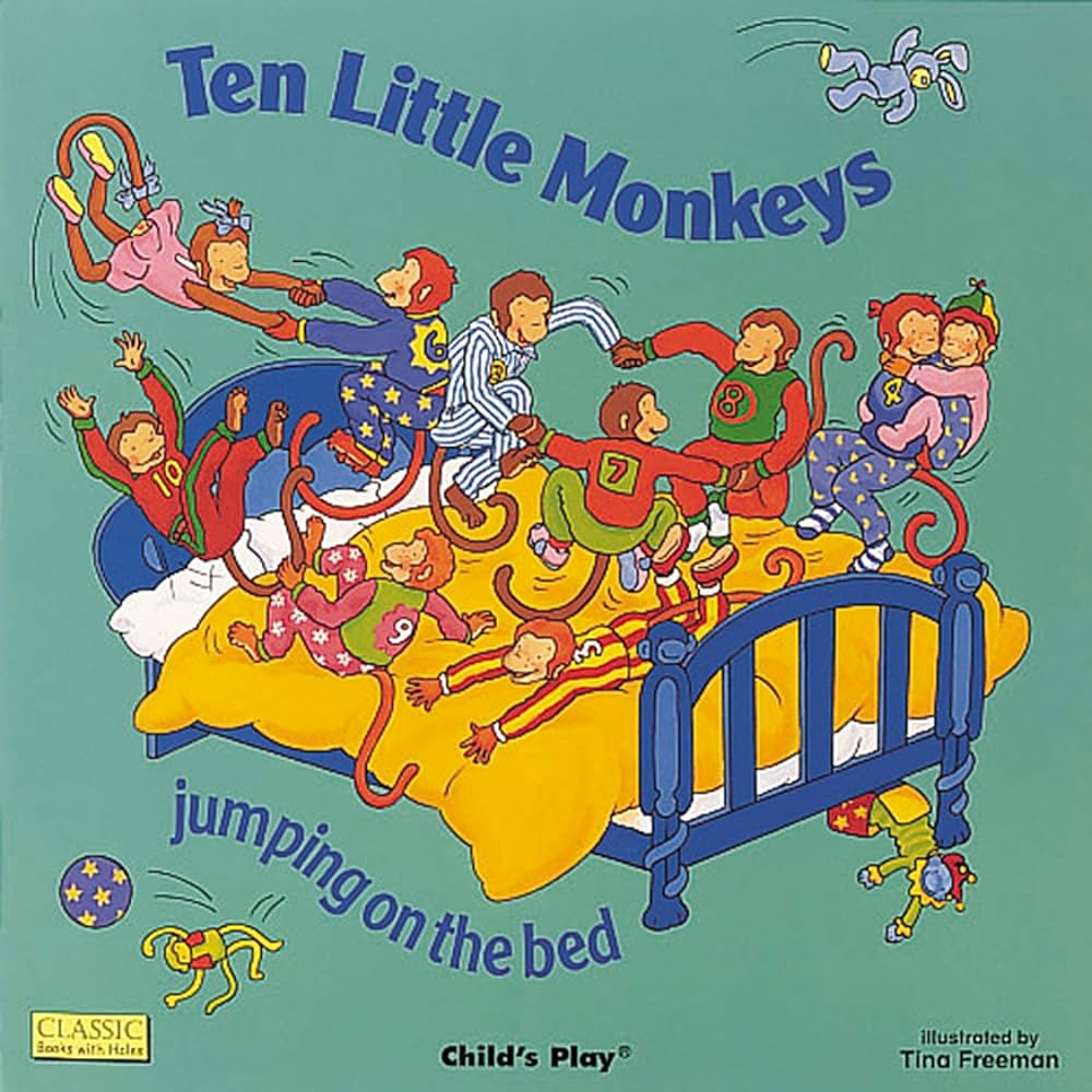 Ten Little Monkeys Jumping on the Bed-rebooked, children's book, teenager's book, second hand book, english book, 小童書,青少年書,二手書,英文書