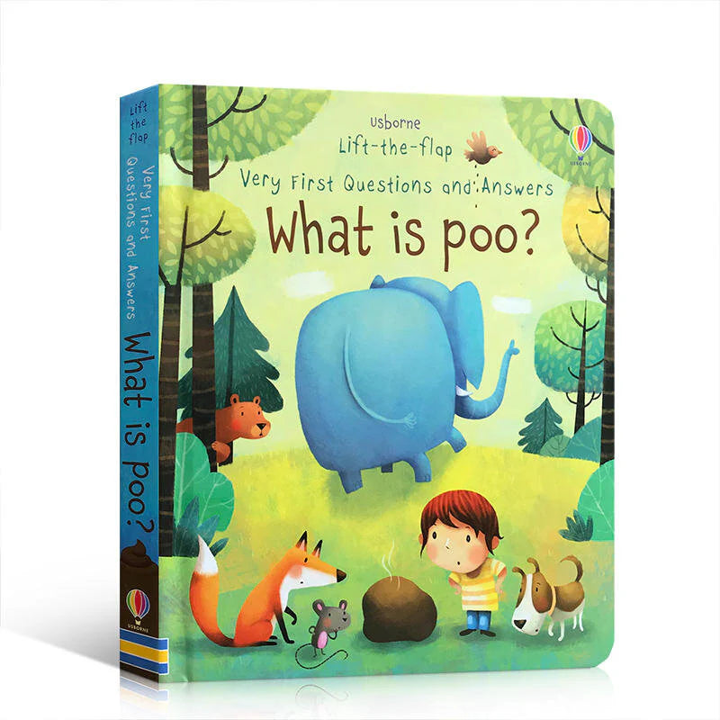 Usborne Lift-the-Flap Very First Questions and Answers - "What Is Poo?"-rebooked, children's book, teenager's book, second hand book, english book, 小童書,青少年書,二手書,英文書