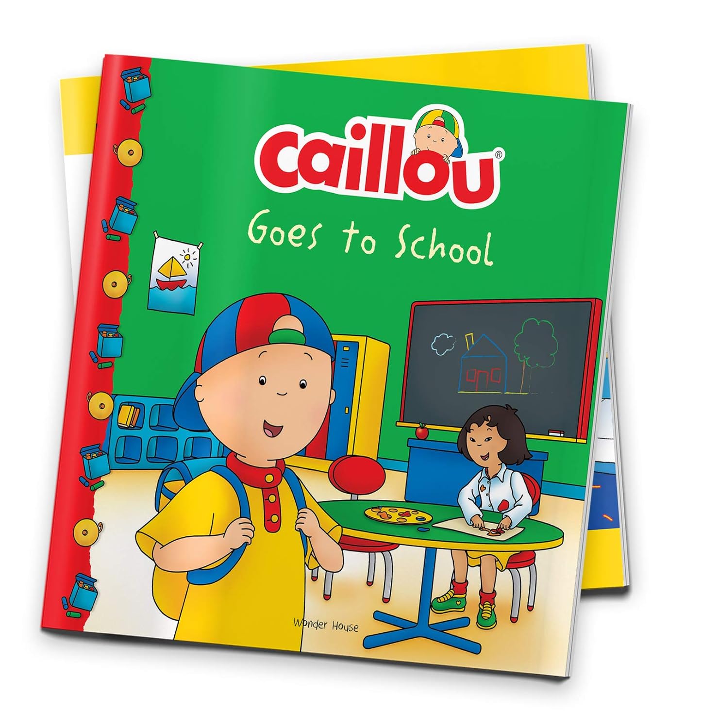 Caillou - "Goes to School"-rebooked, children's book, teenager's book, second hand book, english book, 小童書,青少年書,二手書,英文書