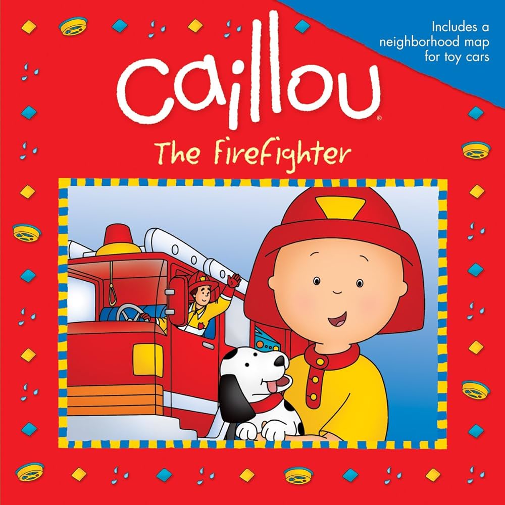 Caillou - "The Firefighter"-rebooked, children's book, teenager's book, second hand book, english book, 小童書,青少年書,二手書,英文書