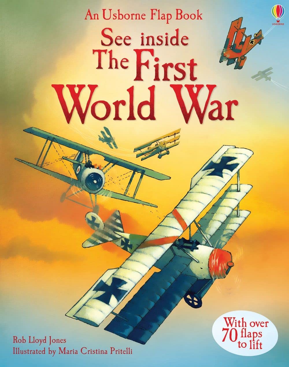 An Usborne Flap Book - "See Inside The First World War"-rebooked, children's book, teenager's book, second hand book, english book, 小童書,青少年書,二手書,英文書