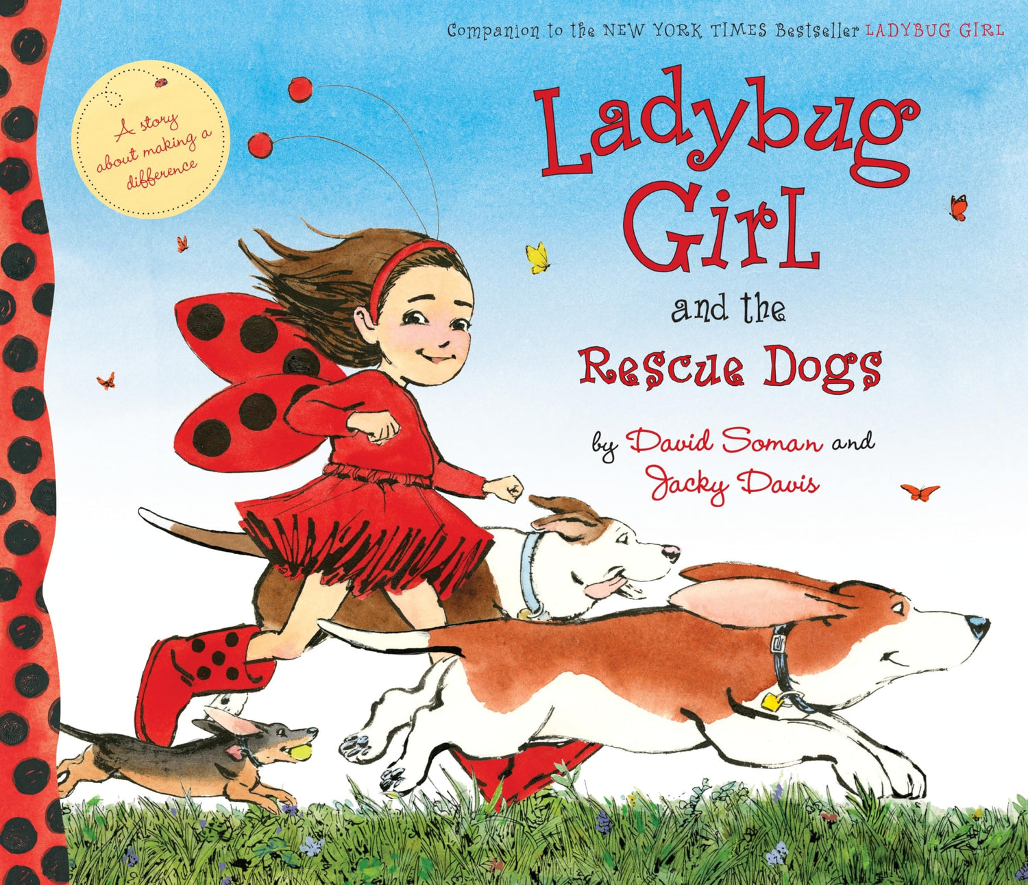 Ladybug Girl and the Rescue Dogs-rebooked, children's book, teenager's book, second hand book, english book, 小童書，青少年書，二手書，英文書