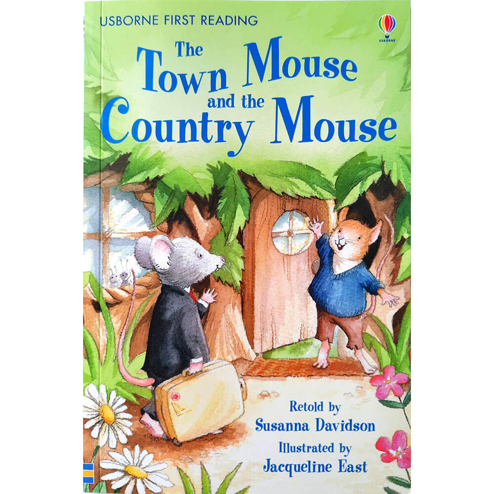 Usborne First Reading - "The Town Mouse and the County Mouse"-rebooked, children's book, teenager's book, second hand book, english book, 小童書，青少年書，二手書，英文書