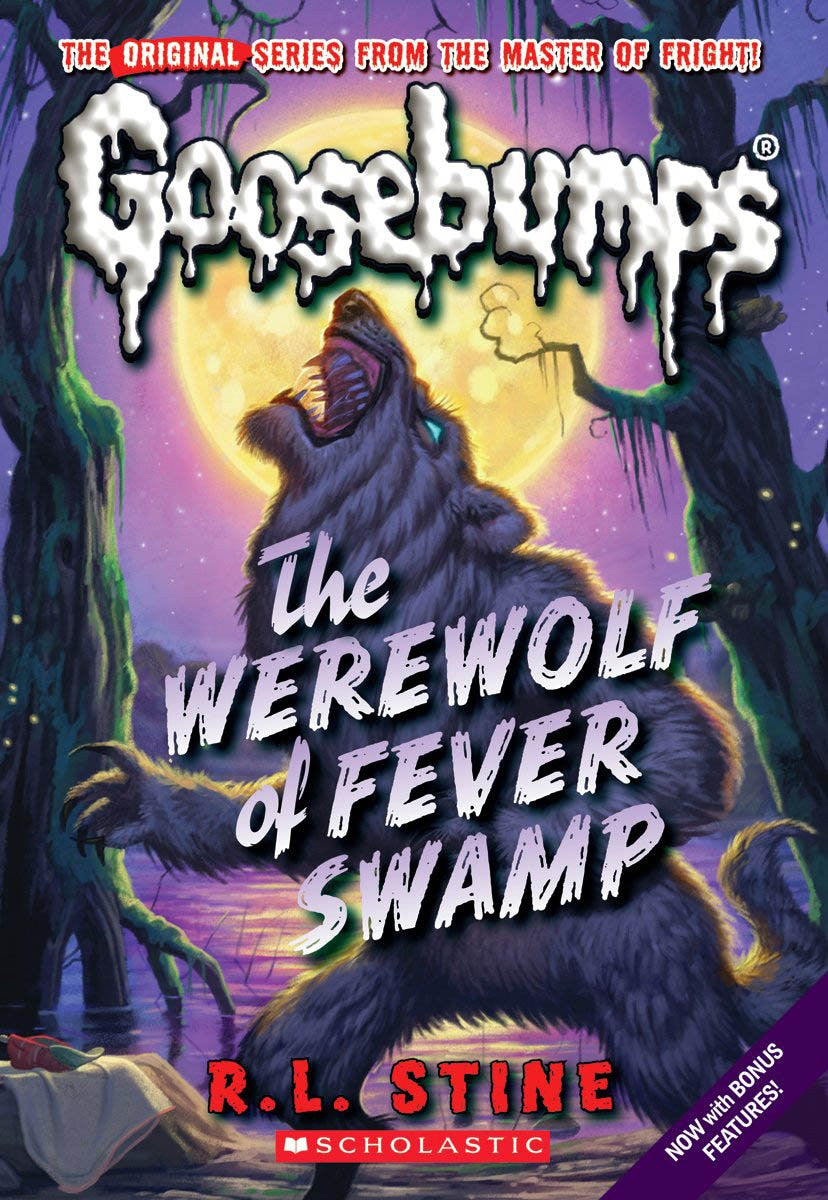 Goosebumps "The Werewolf of Fever Swamp"-rebooked, children's book, teenager's book, second hand book, english book, 小童書，青少年書，二手書，英文書
