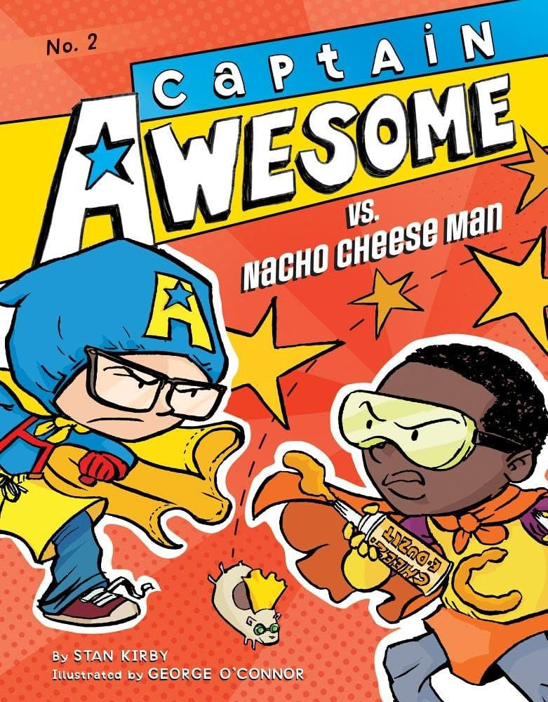 Captain Awesome Vs. Nacho Cheese Man-rebooked, children's book, teenager's book, second hand book, english book, 小童書，青少年書，二手書，英文書