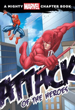 A Might Marvel Chapter Book - "Attack of the Heroes"-rebooked, children's book, teenager's book, second hand book, english book, 小童書，青少年書，二手書，英文書
