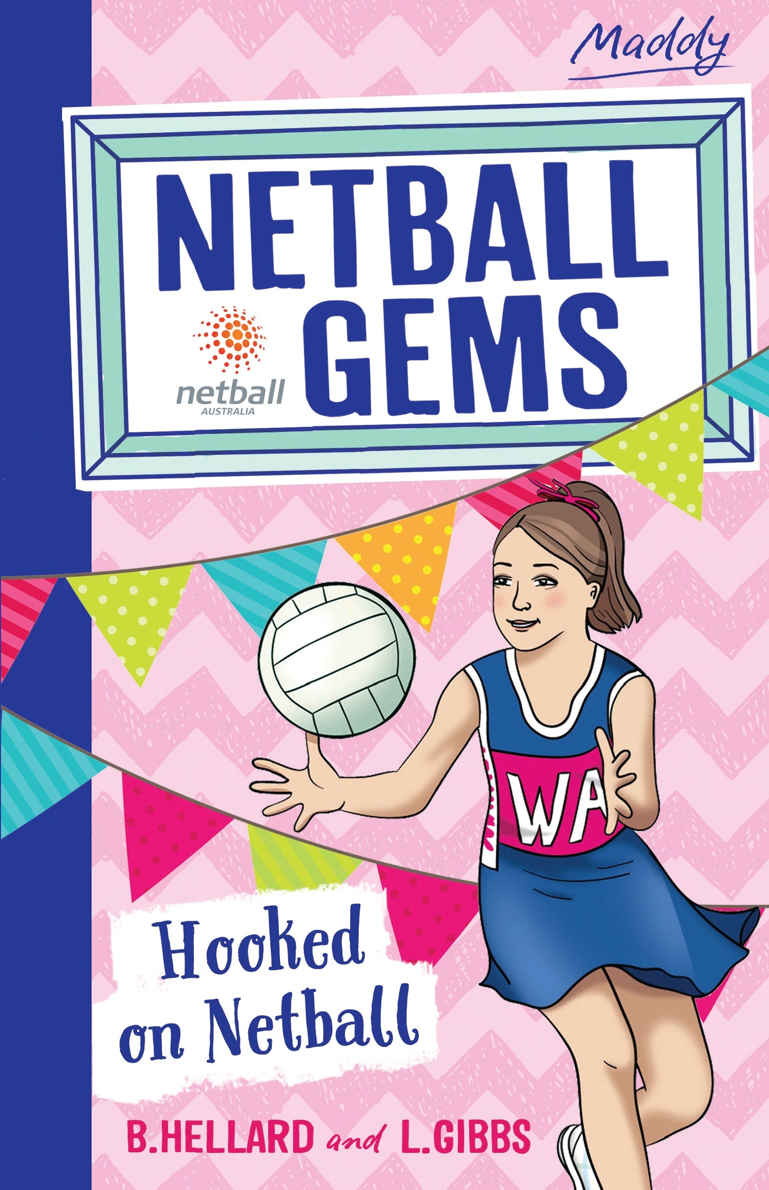 Netball Gems - "Hooked on Netball"-rebooked, children's book, teenager's book, second hand book, english book, 小童書，青少年書，二手書，英文書