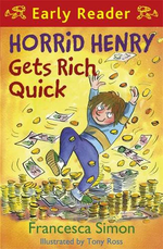 Early Reader - "Horrid Henry Gets Rich Quick"-rebooked, children's book, teenager's book, second hand book, english book, 小童書，青少年書，二手書，英文書