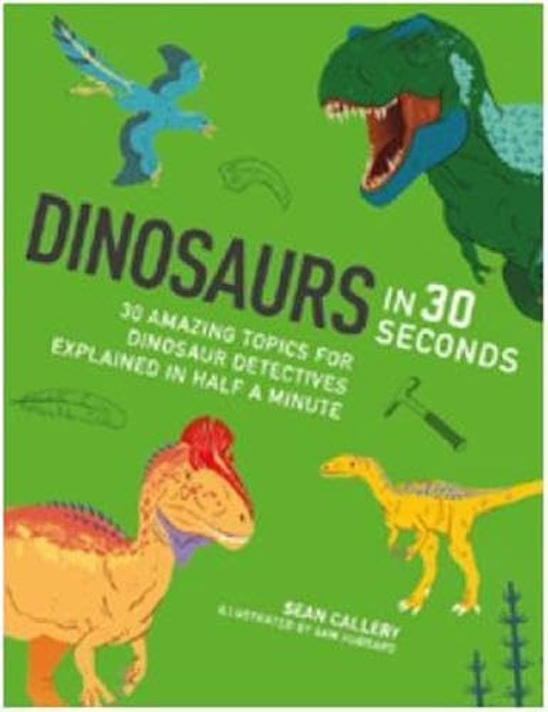 Dinosaurs in 30 Seconds-rebooked, children's book, teenager's book, second hand book, english book, 小童書，青少年書，二手書，英文書