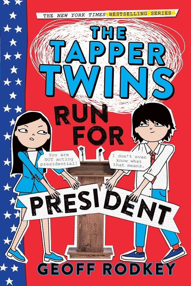 The Tapper Twins - "The Tapper Twins Run for President"-rebooked, children's book, teenager's book, second hand book, english book, 小童書，青少年書，二手書，英文書