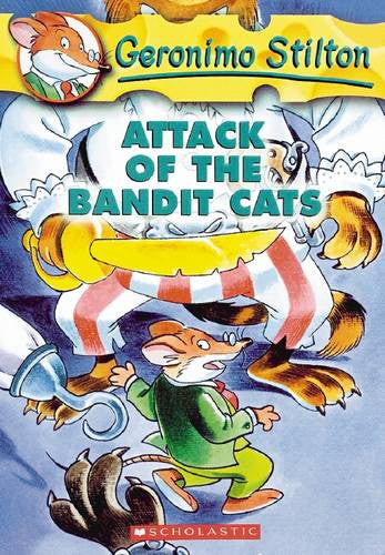 Geronimo Stilton - "Attack Of The Bandit Cats "-rebooked, children's book, teenager's book, second hand book, english book, 小童書，青少年書，二手書，英文書