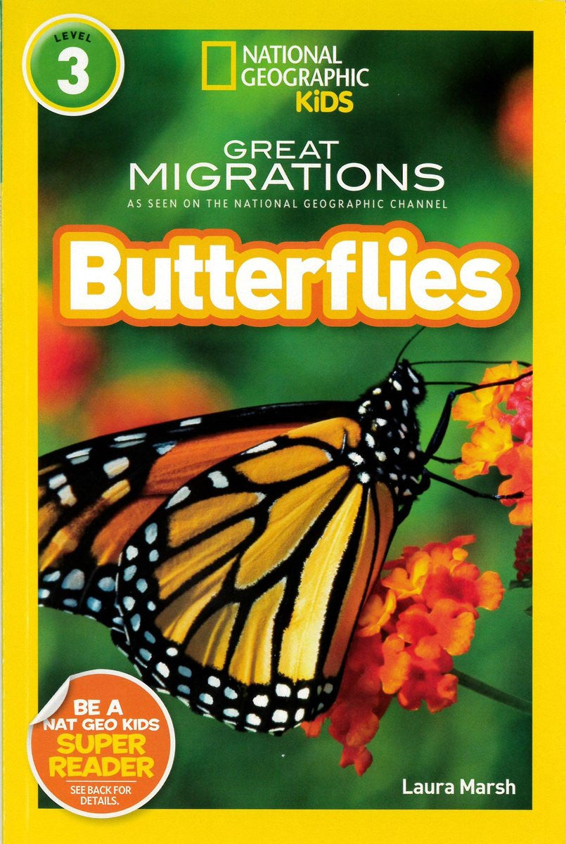 National Geographic Kids (Level 3) - Great Migrations "Butterflies"-rebooked, children's book, teenager's book, second hand book, english book, 小童書，青少年書，二手書，英文書