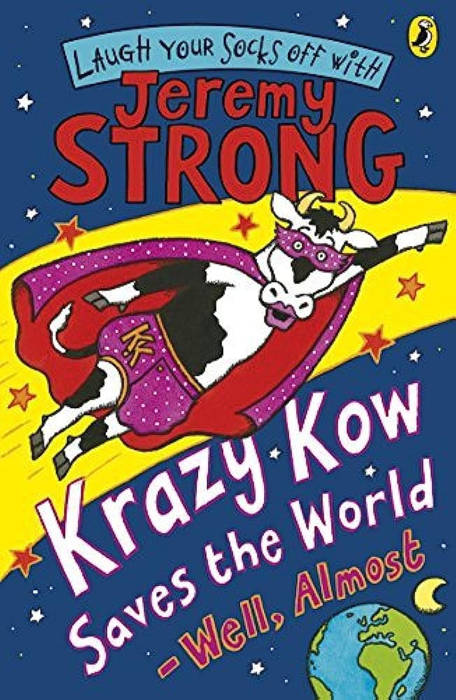 Jeremy Strong - "Krazy Kow Saves the World - Well, Almost-rebooked, children's book, teenager's book, second hand book, english book, 小童書，青少年書，二手書，英文書