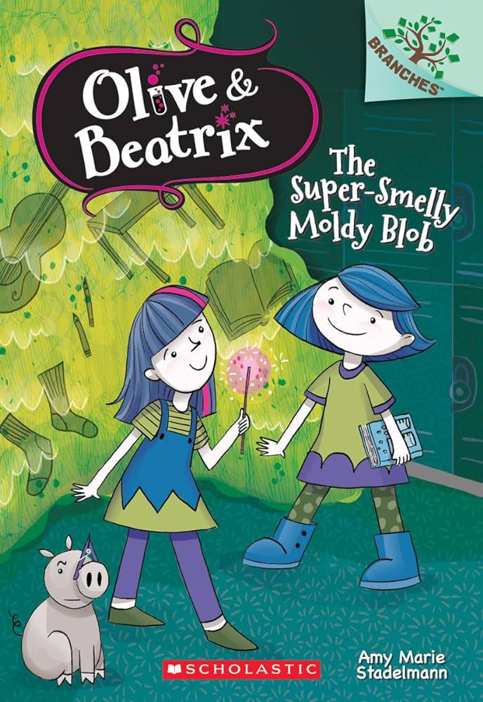 Olive & Beatrix - "The Super-Smelly Moldy Blob"-rebooked, children's book, teenager's book, second hand book, english book, 小童書，青少年書，二手書，英文書