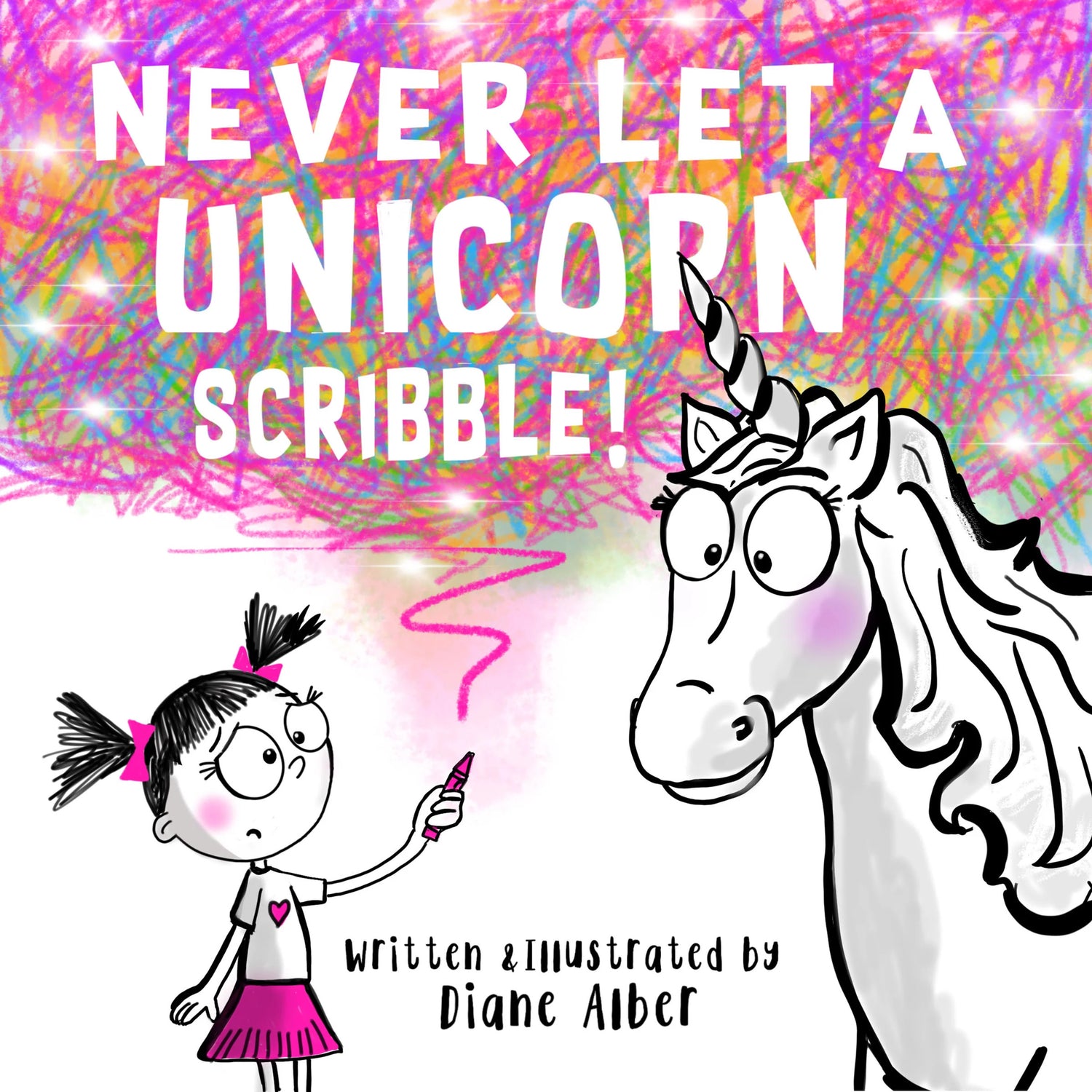 Never Let A Unicorn Scribble!-rebooked, children's book, teenager's book, second hand book, english book, 小童書，青少年書，二手書，英文書