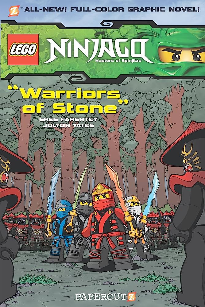 Lego Ninjago - "Warriors of Stone"-rebooked, children's book, teenager's book, second hand book, english book, 小童書，青少年書，二手書，英文書