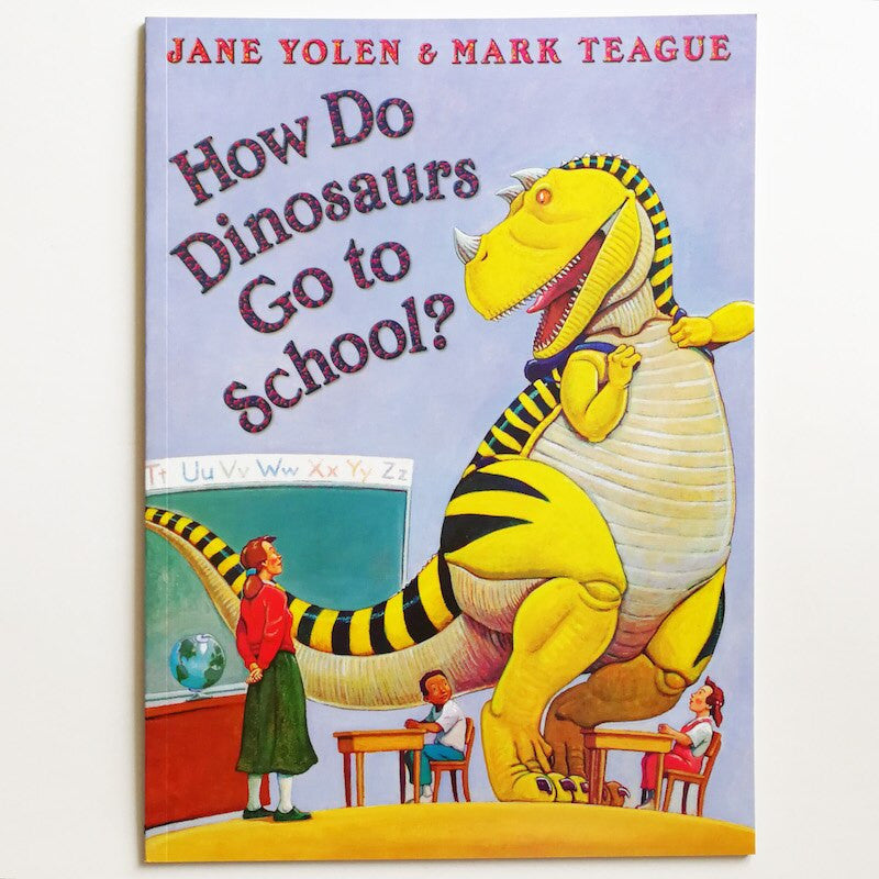 How Do Dinosaurs Go to School?-rebooked, children's book, teenager's book, second hand book, english book, 小童書，青少年書，二手書，英文書