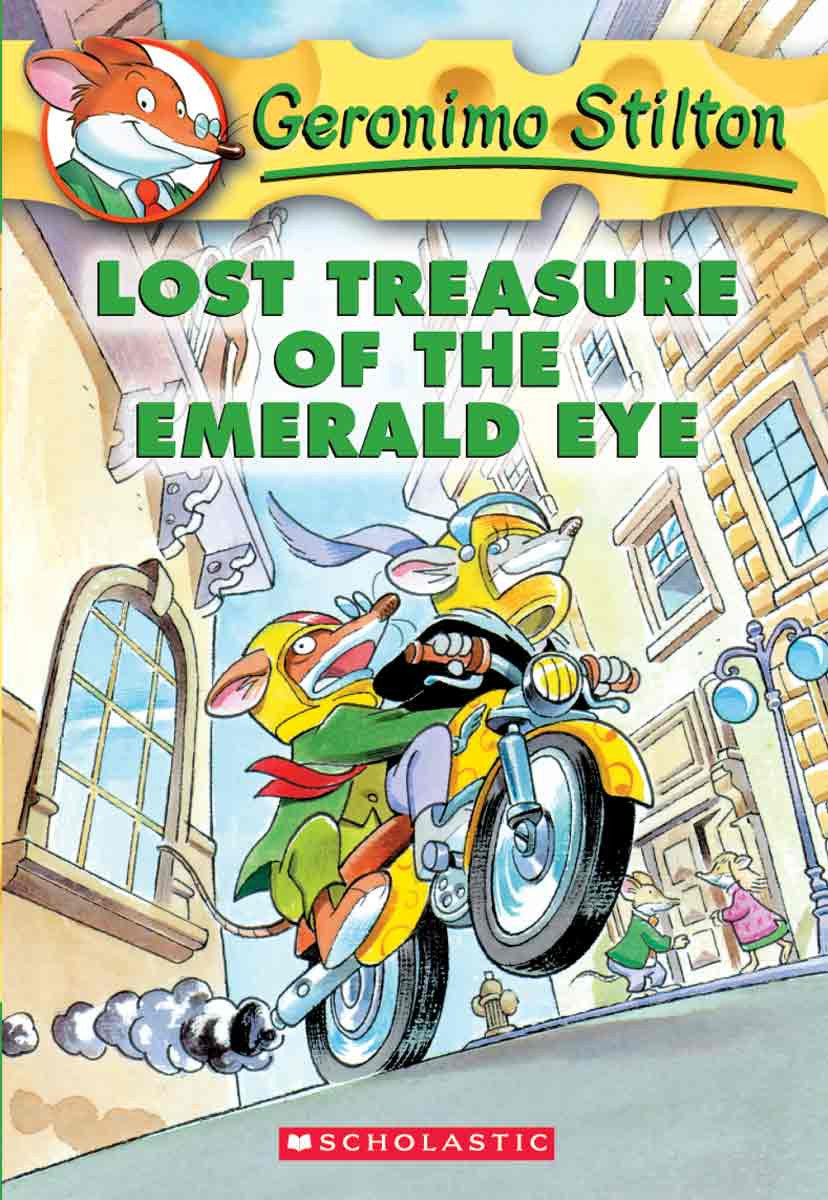 Geronimo Stilton - "Lost Treasure of the Emerald Eye"-rebooked, children's book, teenager's book, second hand book, english book, 小童書，青少年書，二手書，英文書