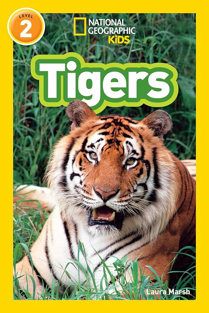 National Geographic Kids (Level 2) - "Tigers"-rebooked, children's book, teenager's book, second hand book, english book, 小童書，青少年書，二手書，英文書