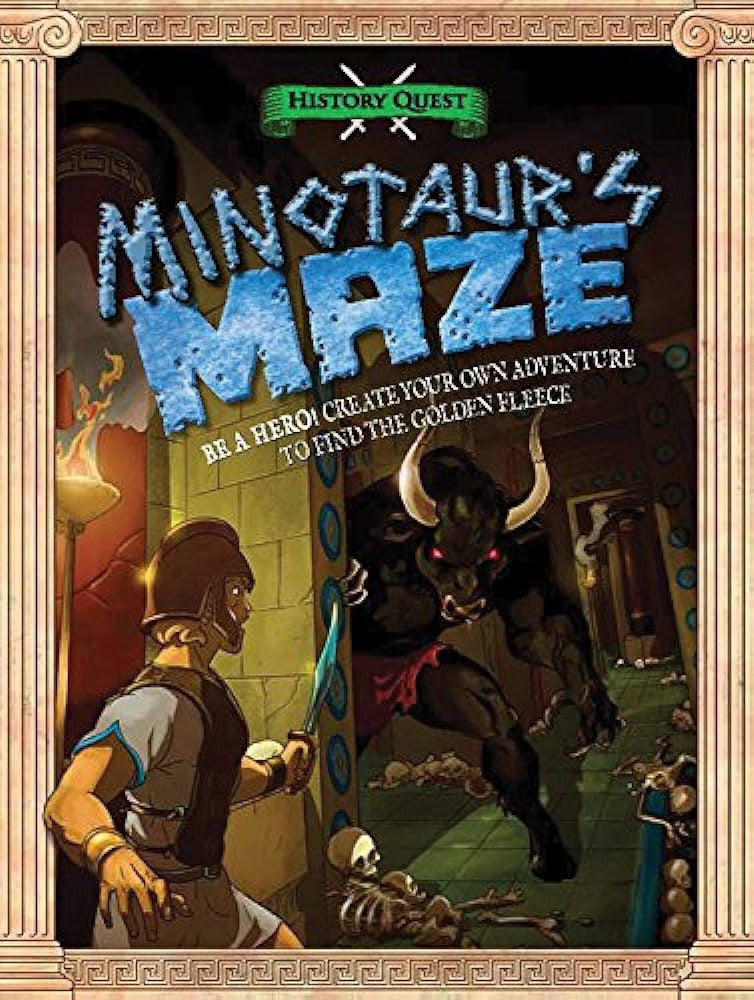 History Quest: Minotaur's Maze-rebooked, children's book, teenager's book, second hand book, english book, 小童書，青少年書，二手書，英文書
