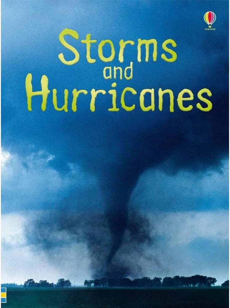 Usborne - "Storms and Hurricanes"-rebooked, children's book, teenager's book, second hand book, english book, 小童書，青少年書，二手書，英文書
