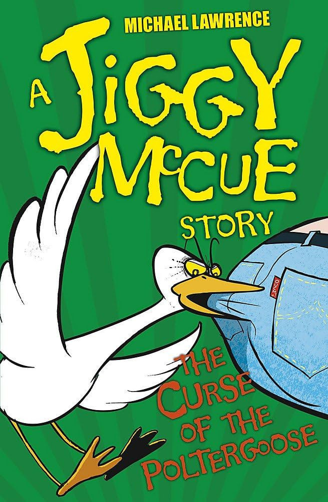 A Jiggy McCue Story - " The Curse of the Poltergoose"-rebooked, children's book, teenager's book, second hand book, english book, 小童書，青少年書，二手書，英文書