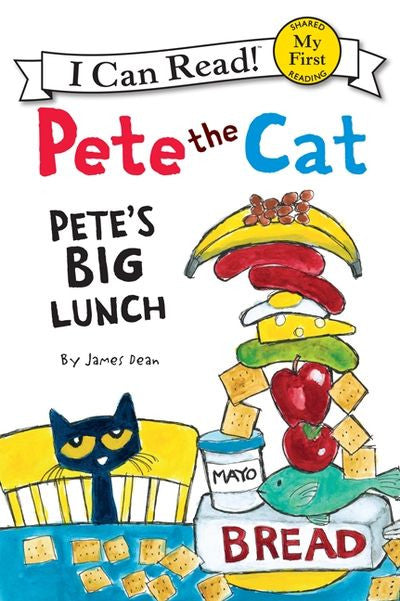 I Can Read!: Pete the Cat- " Pete's Big Lunch "-rebooked, children's book, teenager's book, second hand book, english book, 小童書，青少年書，二手書，英文書