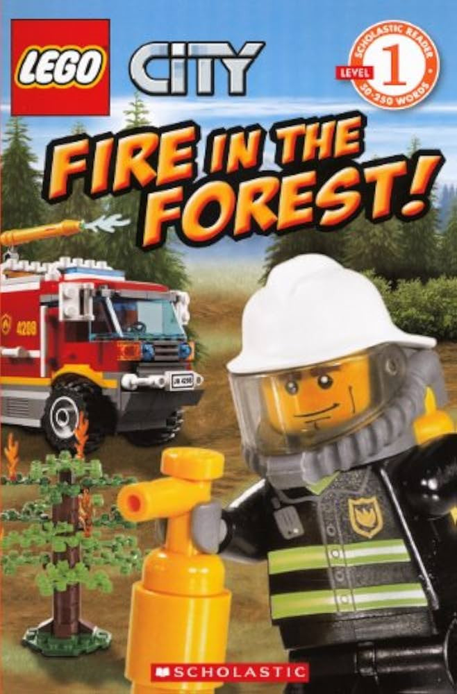 Lego City - "Fire In The Forest!"-rebooked, children's book, teenager's book, second hand book, english book, 小童書，青少年書，二手書，英文書