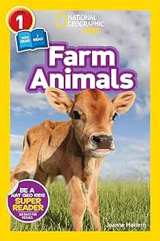 National Geographic Kids - "Farm Animals"-rebooked, children's book, teenager's book, second hand book, english book, 小童書，青少年書，二手書，英文書