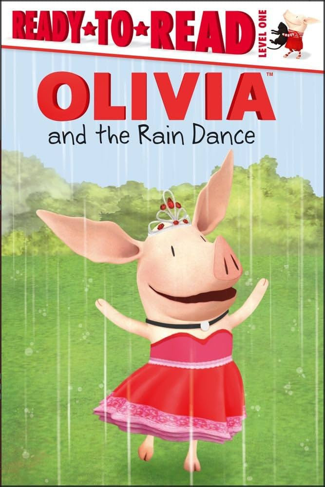 Ready to Read (Level 1) : Olivia and the Rain Dance-rebooked, children's book, teenager's book, second hand book, english book, 小童書，青少年書，二手書，英文書
